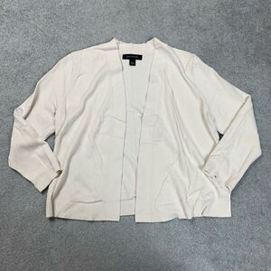 Ann Taylor Womens Size Small Open Front Cardigan Sweater Cream Long Sleeve